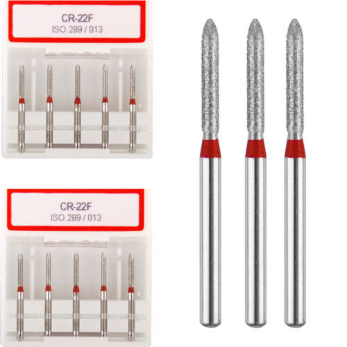 50 Dental Diamond inlay preparation burs FG1.6mm for High Speed Handpiece CR-22f