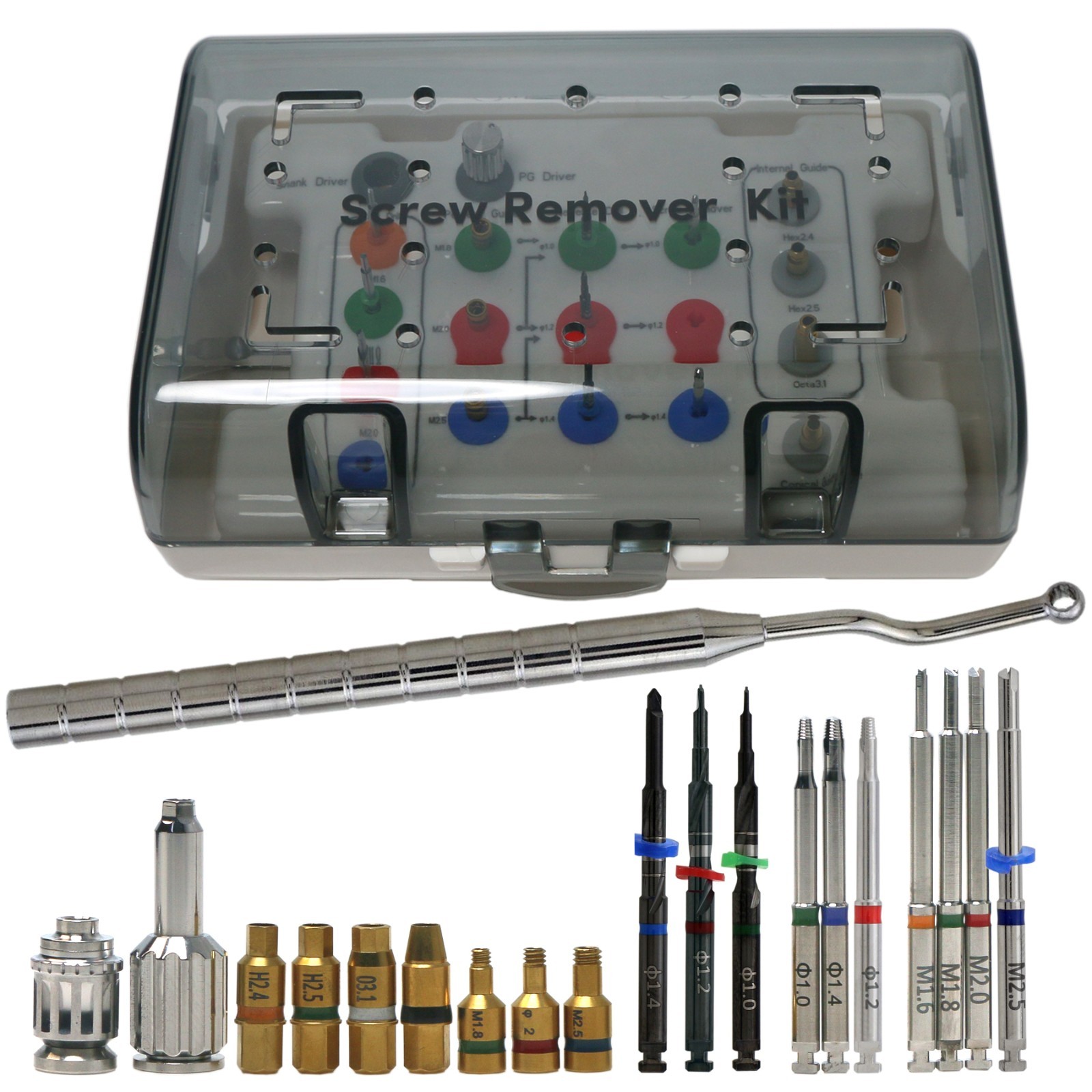 US Implant Fixture & Fractured Screw Removal Kit MCT FSRK-02 NeoBiotech SR
