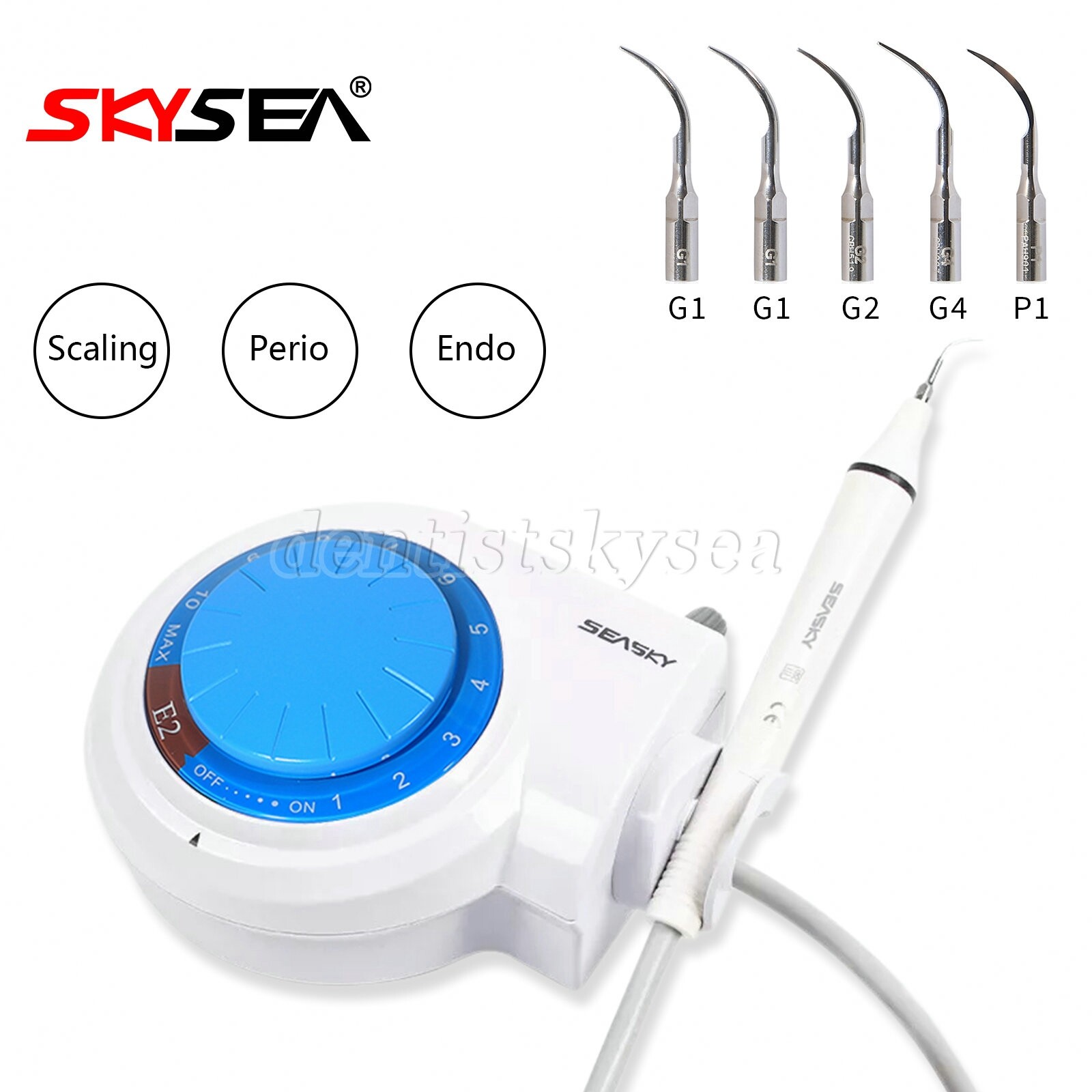NEW Dental Ultrasonic Piezo Scaler Detachable Handpiece 5*Tips for Cavitron EMS