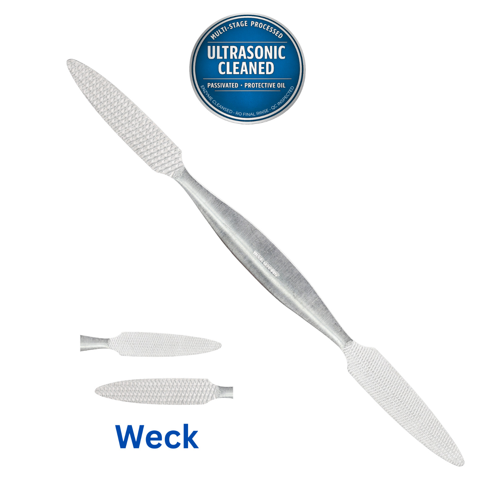 Weck 52180 Bone Rasp, Double Ended, 6 7/8″ – Ultrasonically Cleaned