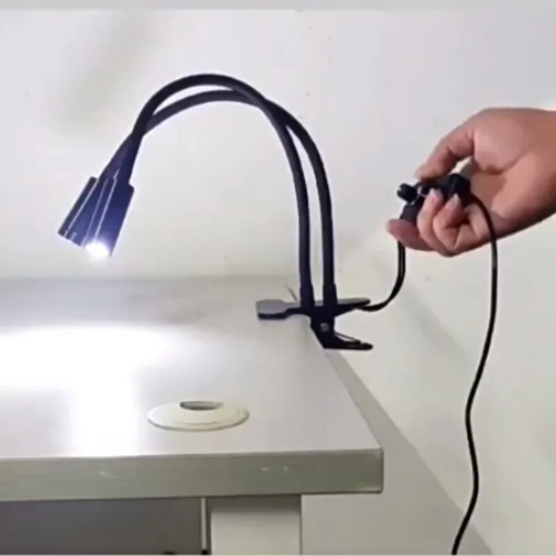 Gooseneck Lamp Microscope Universal Clamp Light Source Spotlight Led Spotlight
