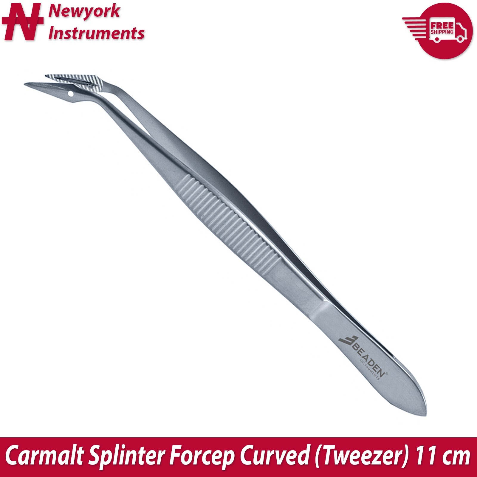 Carmalt Splinter Forceps Tweezers Str & Cur & Lancet For Splinter Removal Kit X3