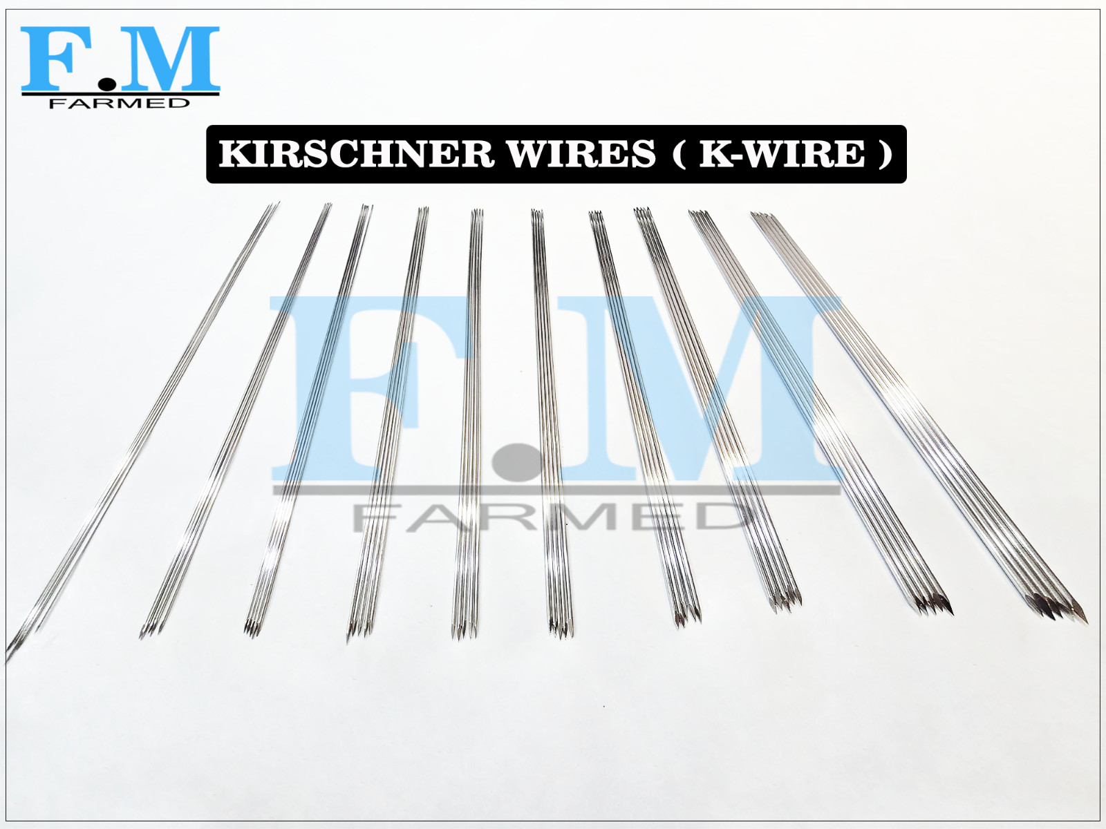 500 Pcs Kirschner K Wire 30cm Length Orthopedic Veterinary Pins Stainless Steel