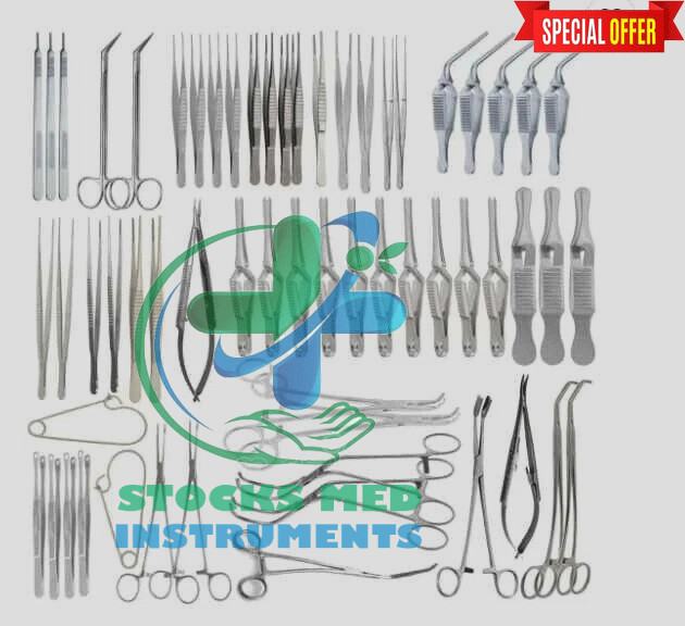 Set of 61Pcs Major Vascular Surgery Specialty Surgical Instrument Set