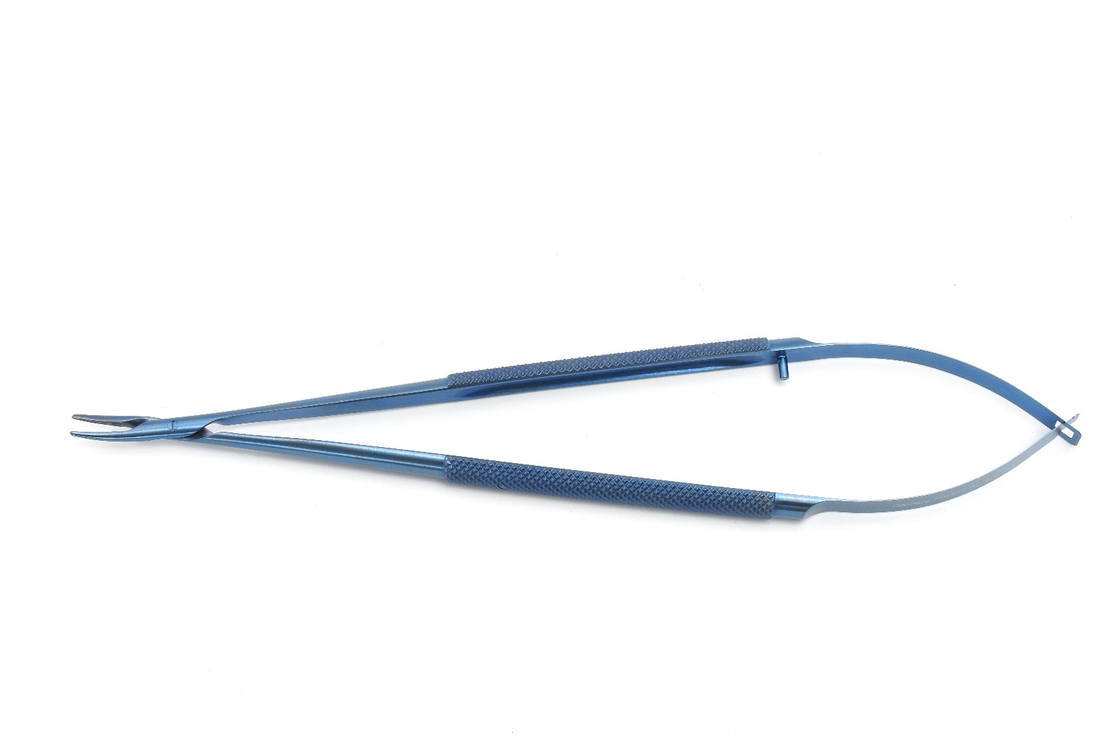 Jarit 278079TL 1.2mm Tip, Curved, 7-7/8″ Micro Stardust Needle Holder
