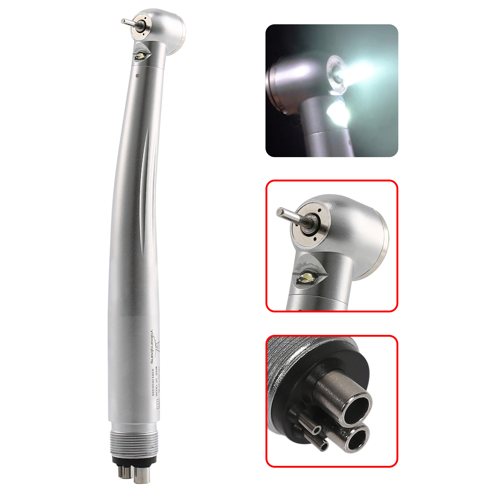 Dental PANA Max High Speed LED Handpieces NSK Type Internal Triple Spray Push US