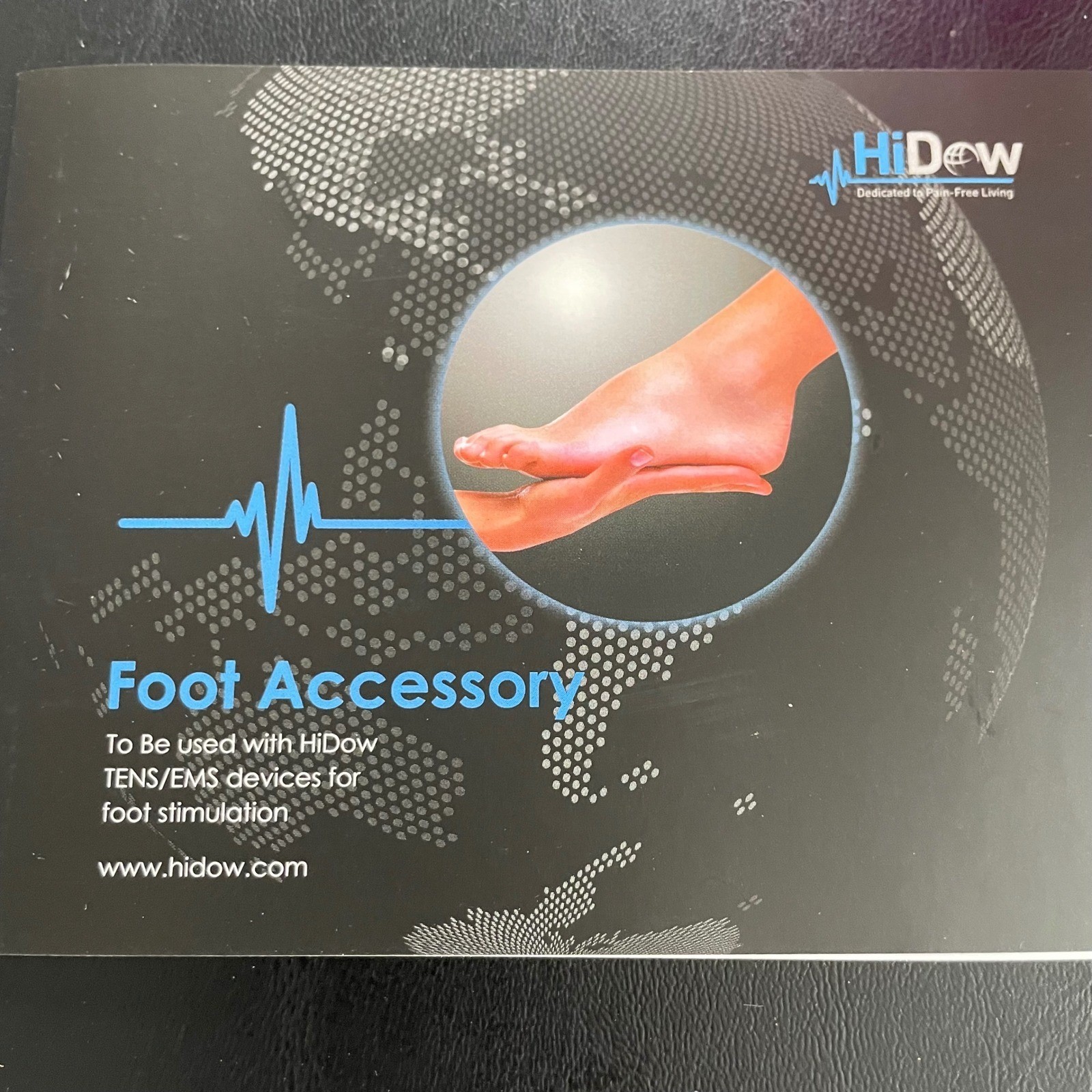 READ HiDow Pro Touch 6-12 Wireless TENS EMS Muscle Stimulator HD-5N-Y OS missing