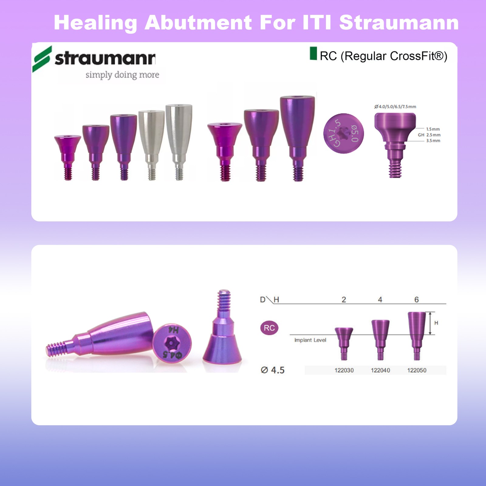 Straumann Implant Healing Abutment Scan Body Lab Analog Impression Coping BL BLT
