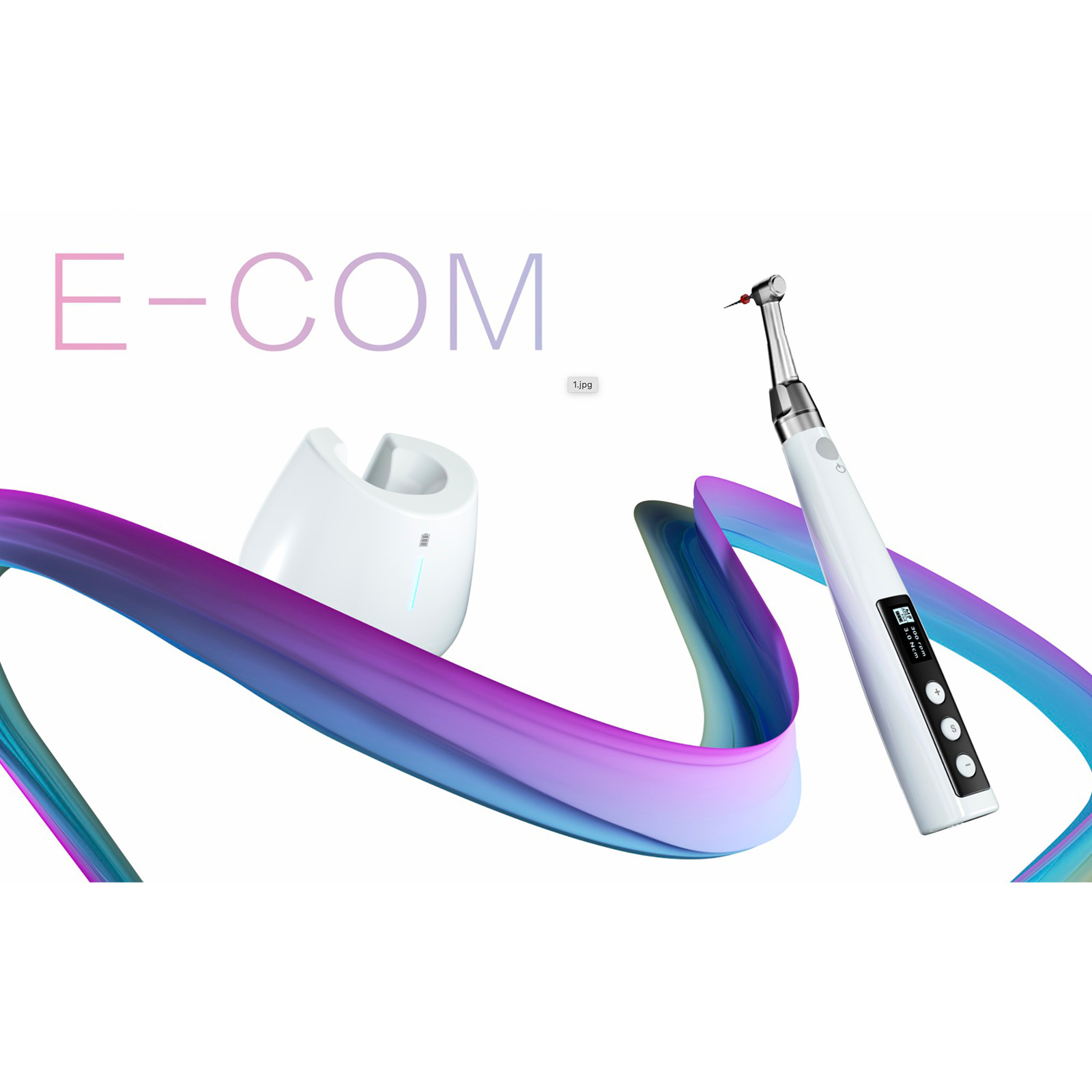 Woodpecker E COM+ Wireless Dental Brushless Endo Motor W/Contra Angle Root Canal