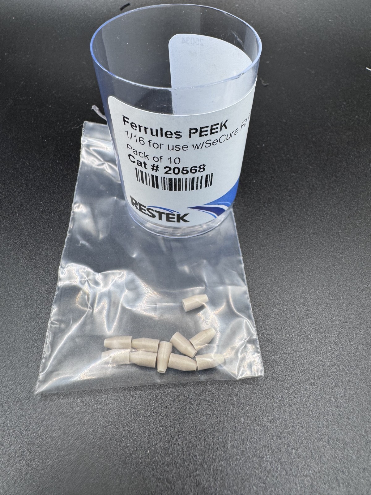 PEEK Ferrules To Fit PEEK Fittings 1/16″ 10/PK