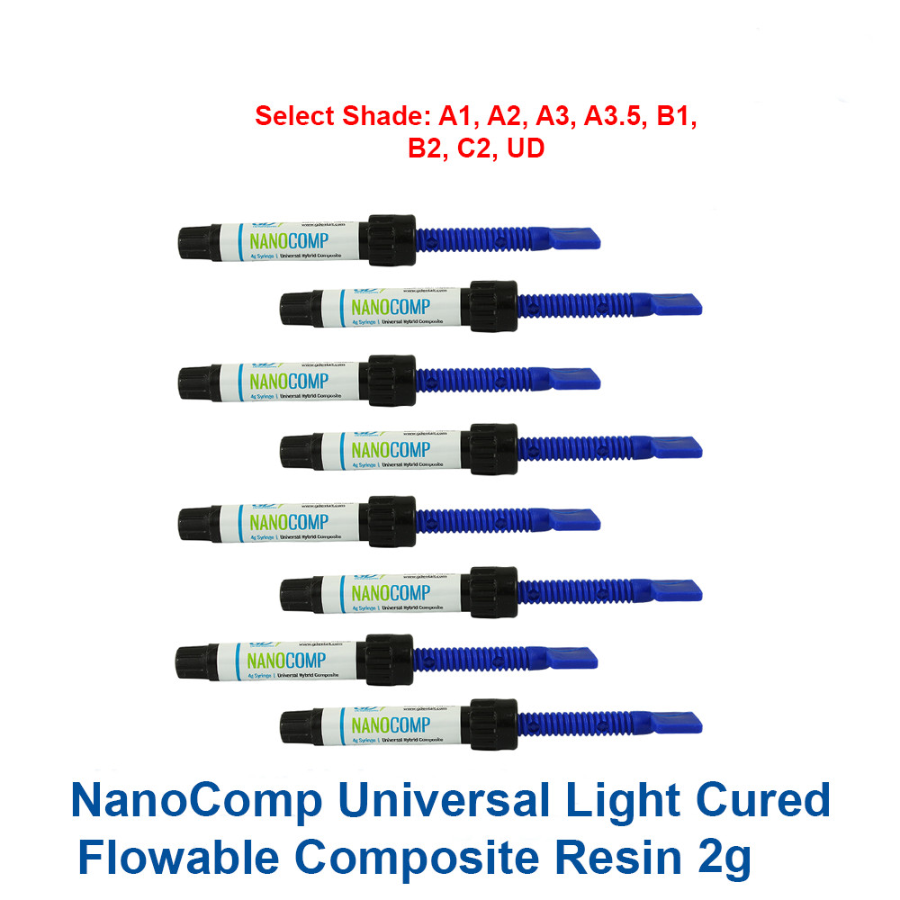 NanoComp Dental Universal Hybrid Restoration Composite Filling Choose Shade