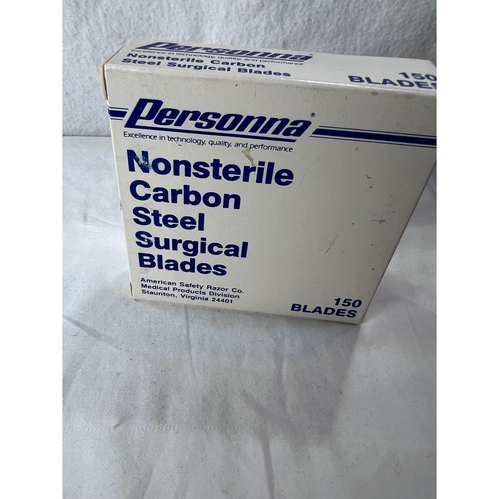 Personna Nonsterile Carbon Steel Surgical Blades 150 Count American Safety Razor