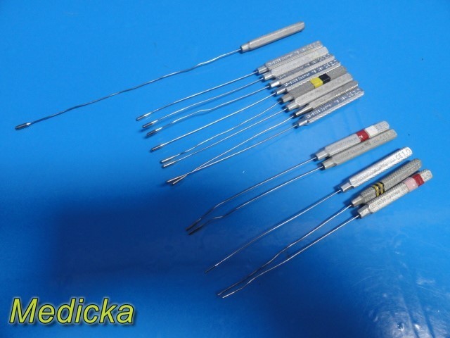 Lot of 14 Codman Garrett Dilators – 1mm / 1.5mm / 2mm / 2.5mm ~ 38481