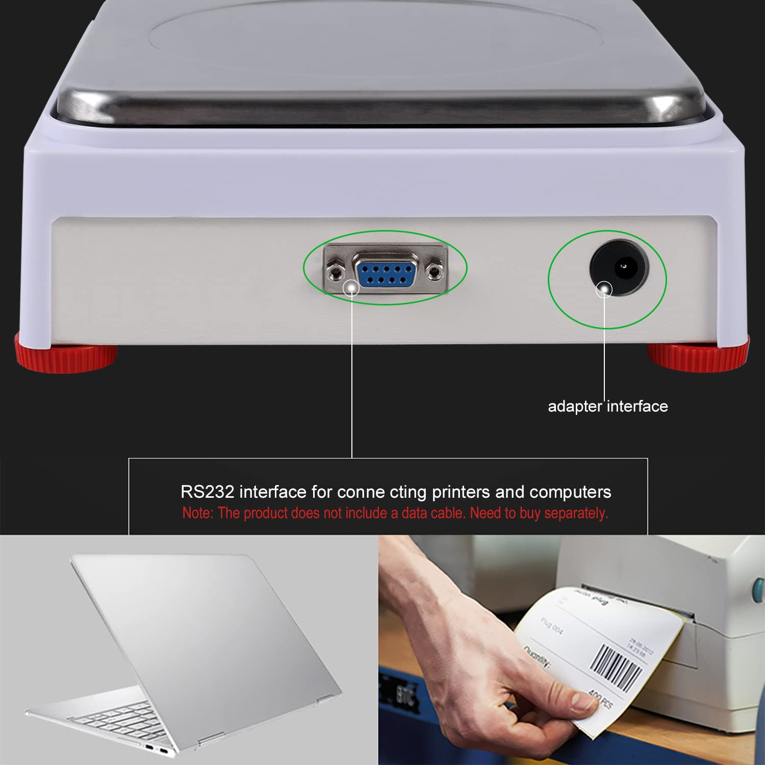 High Precision 5000g x 0.01g Digital Analytical Balance Scale