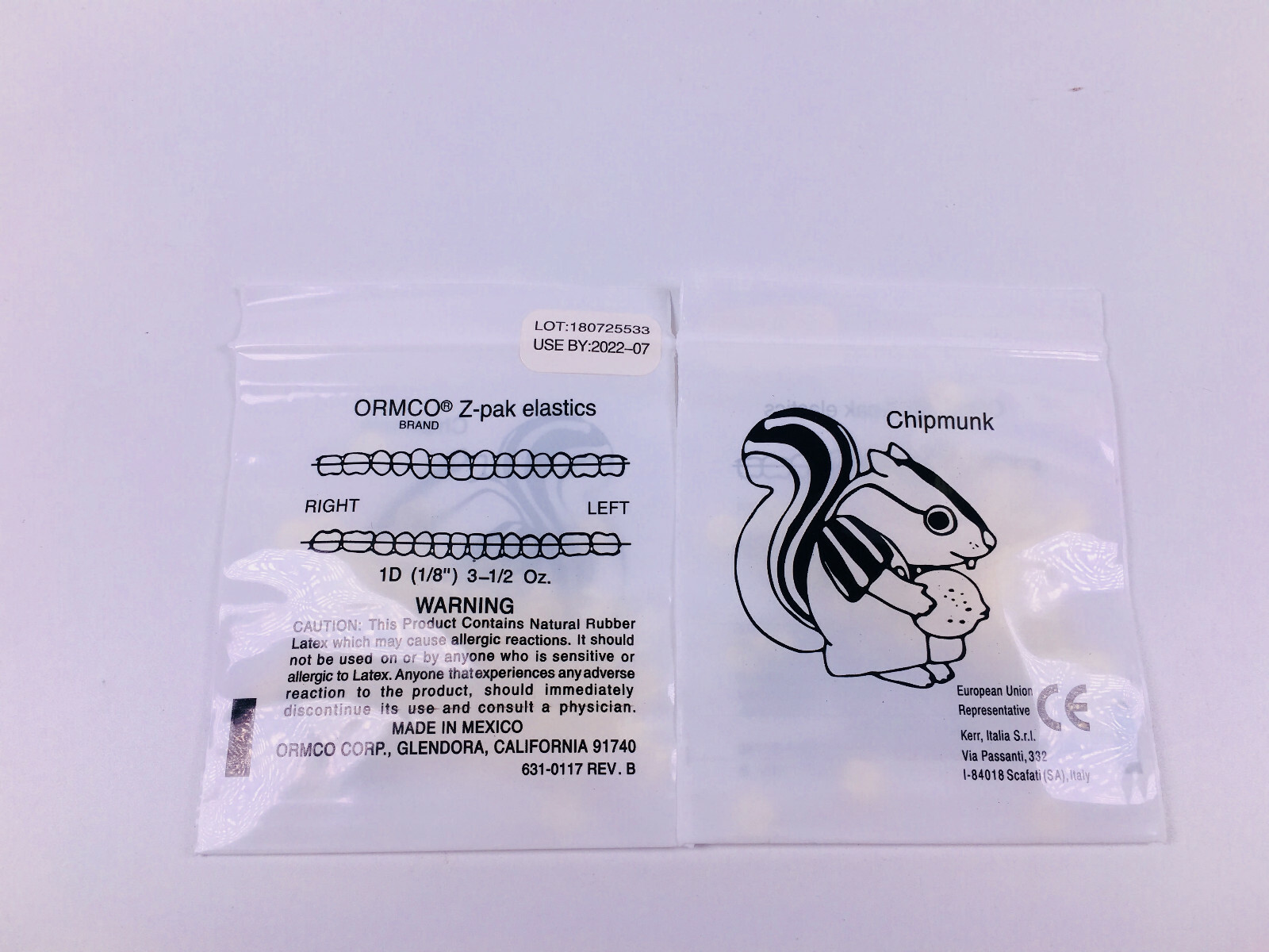 Zoo Pack Dental Orthodontic Elastics Rubber Bands 3.5OZ 1/8 3/16 1/4 5/16 3/8