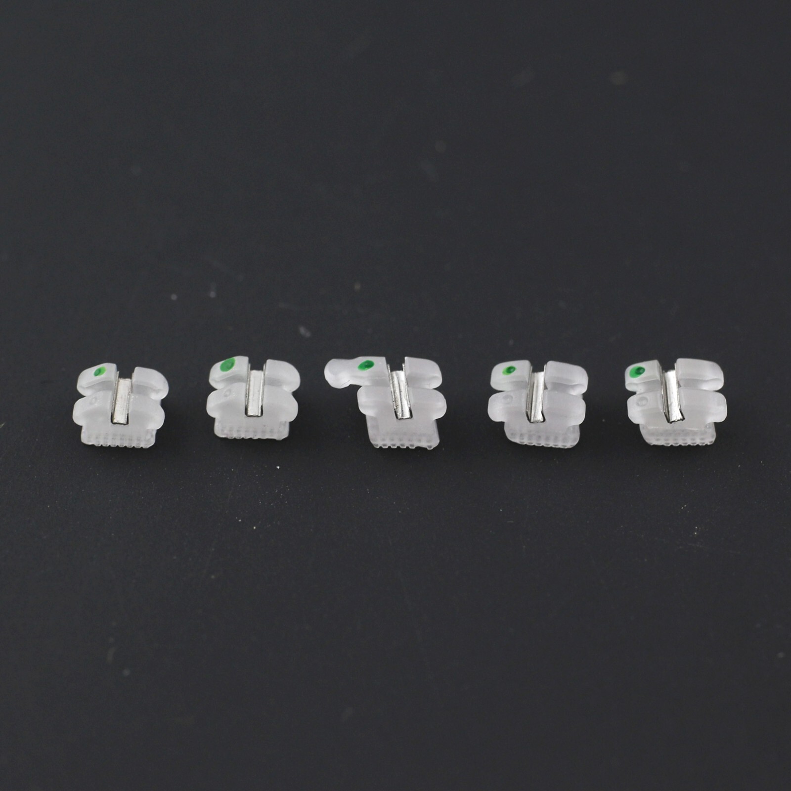 Dental Orthodontic Ceramic Brackets Braces Roth MBT 022 3 Hooks 5-5 Aesthetics