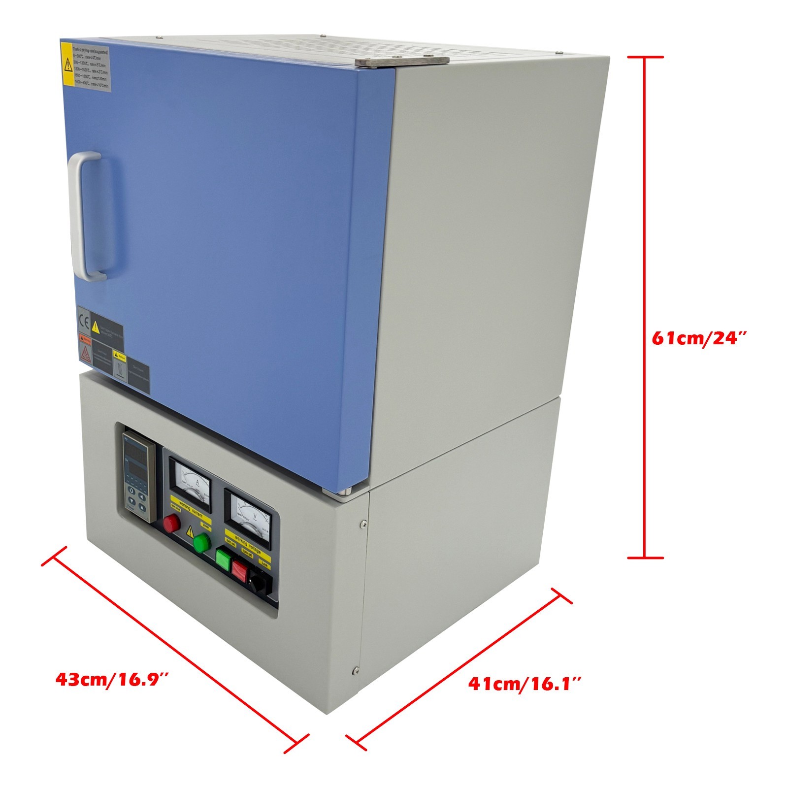 Lab Hi-temp Resistance Furnace Programmable Muffle Furnace 110V 1700°C 60Hz