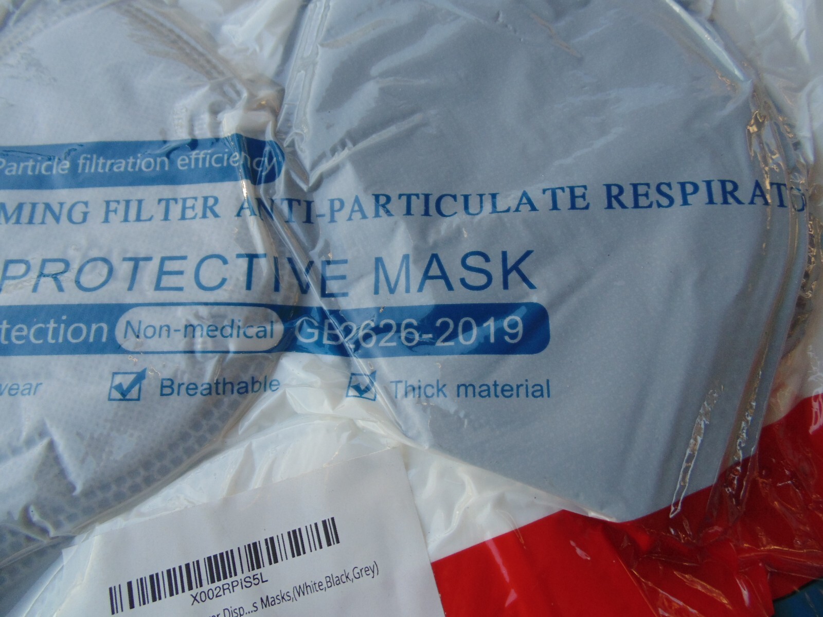 30 PCS KN95 Protective 5 Layers Face Mask Disposable Respirator 95% Efficiency ✅