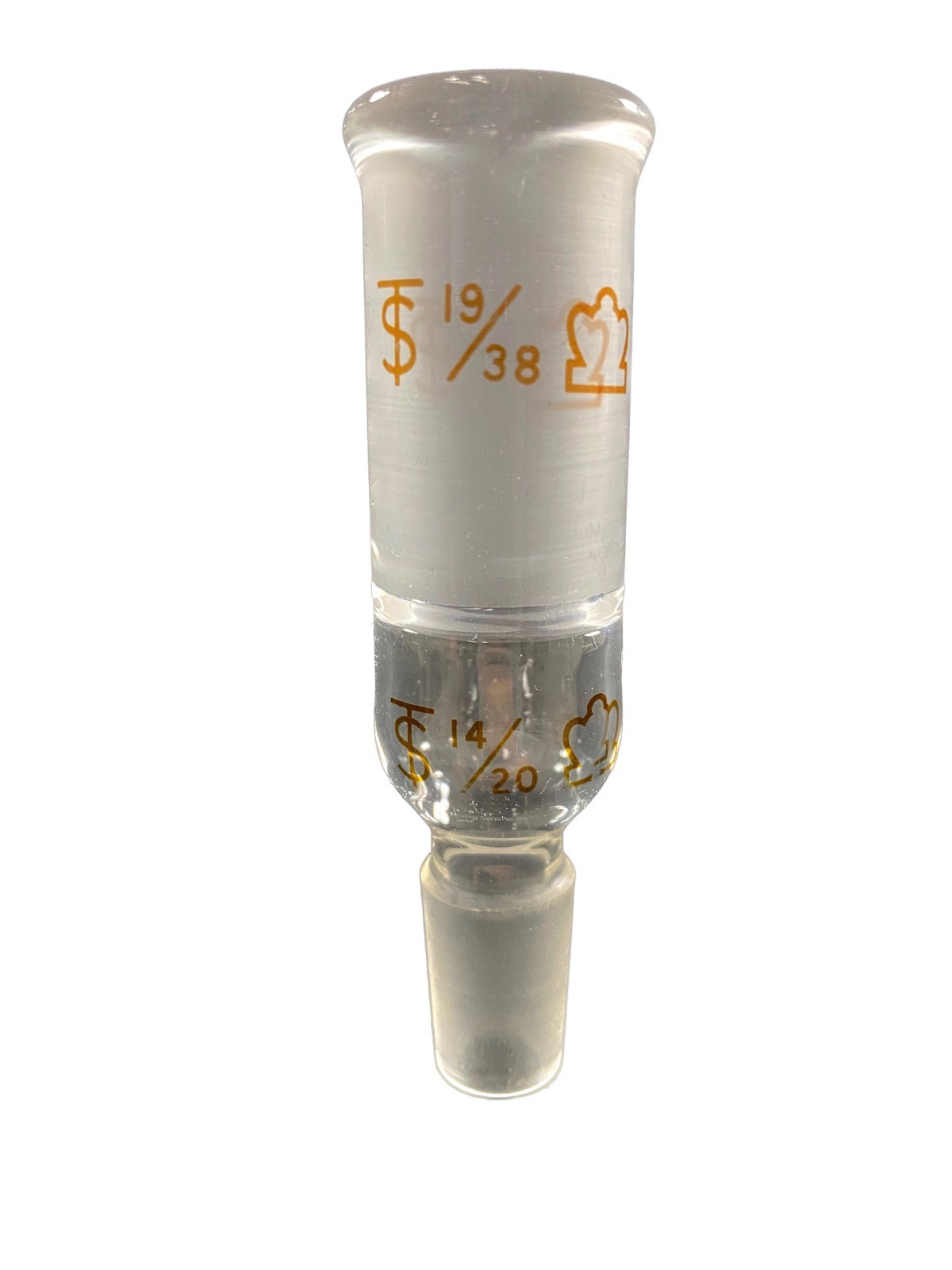 KIMBLE KONTES Glass 19/38 14/20 Joint Enlarging Connecting Adapter