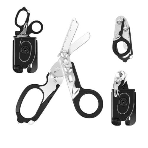 6-in-1 Heavy Duty Trauma Shears | Foldable Emergency Response Tool | Stainless S