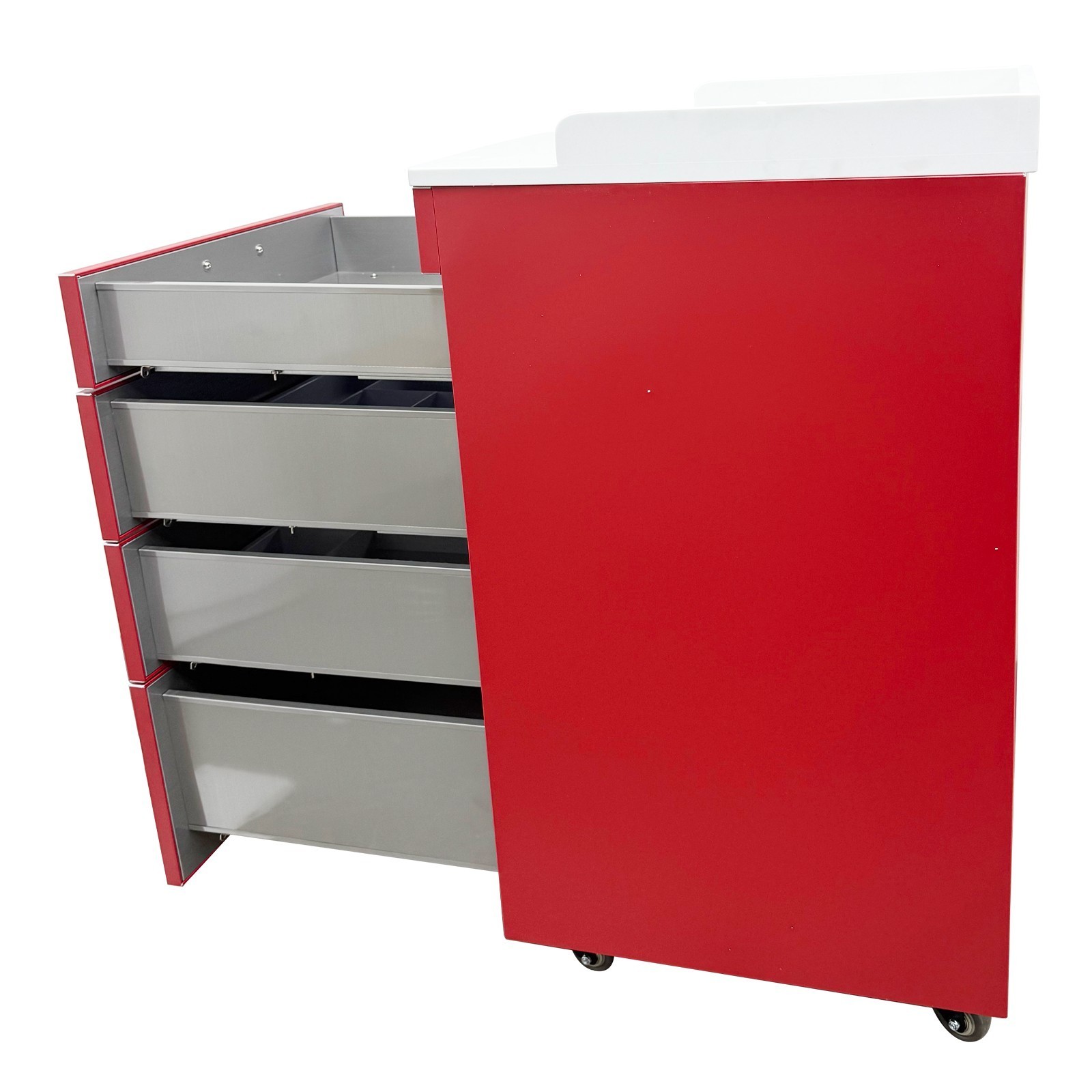 Multi-functional Mobile Cabinet Beauty Salon Office Storage Side Cabine 5 Layers
