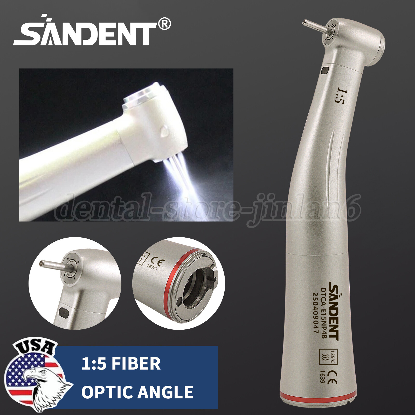 Woodpecker Style 1:5 High Speed Handpiece for MT2 MT3 Dental Electric Motor