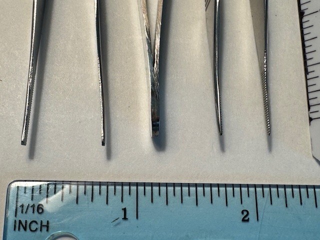 Adson Plain (Without Teeth) Forceps, 5 inch, Stainless Steel (Set of 3)