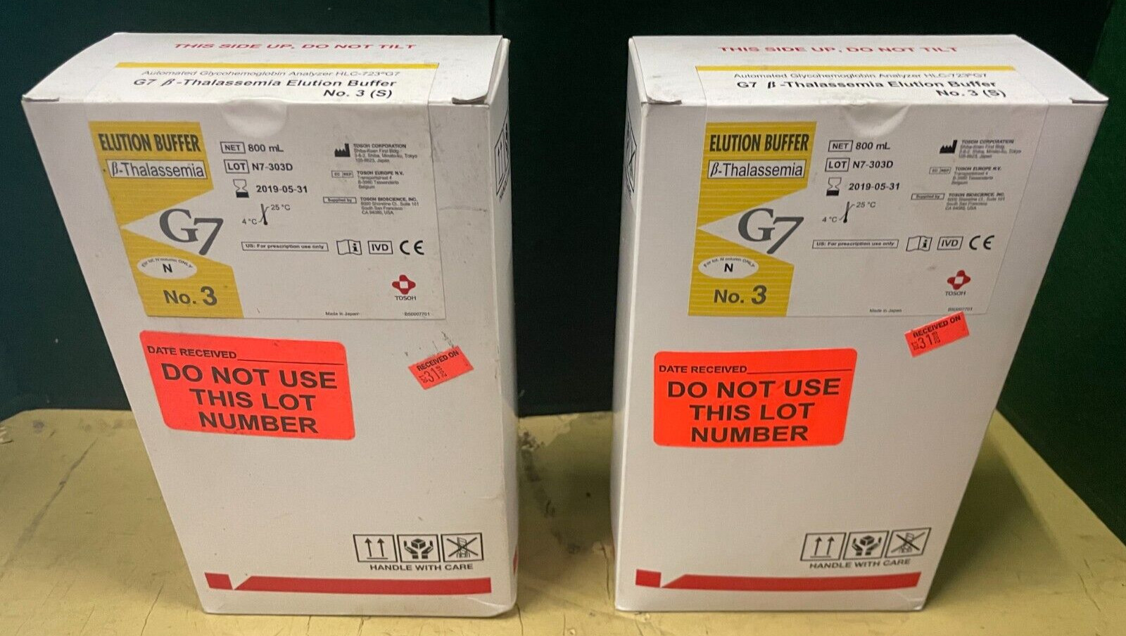 Tosoh Beta-Thalassemia Elution Buffer Number 3 for G7 Analyzer, 800ml, Sealed