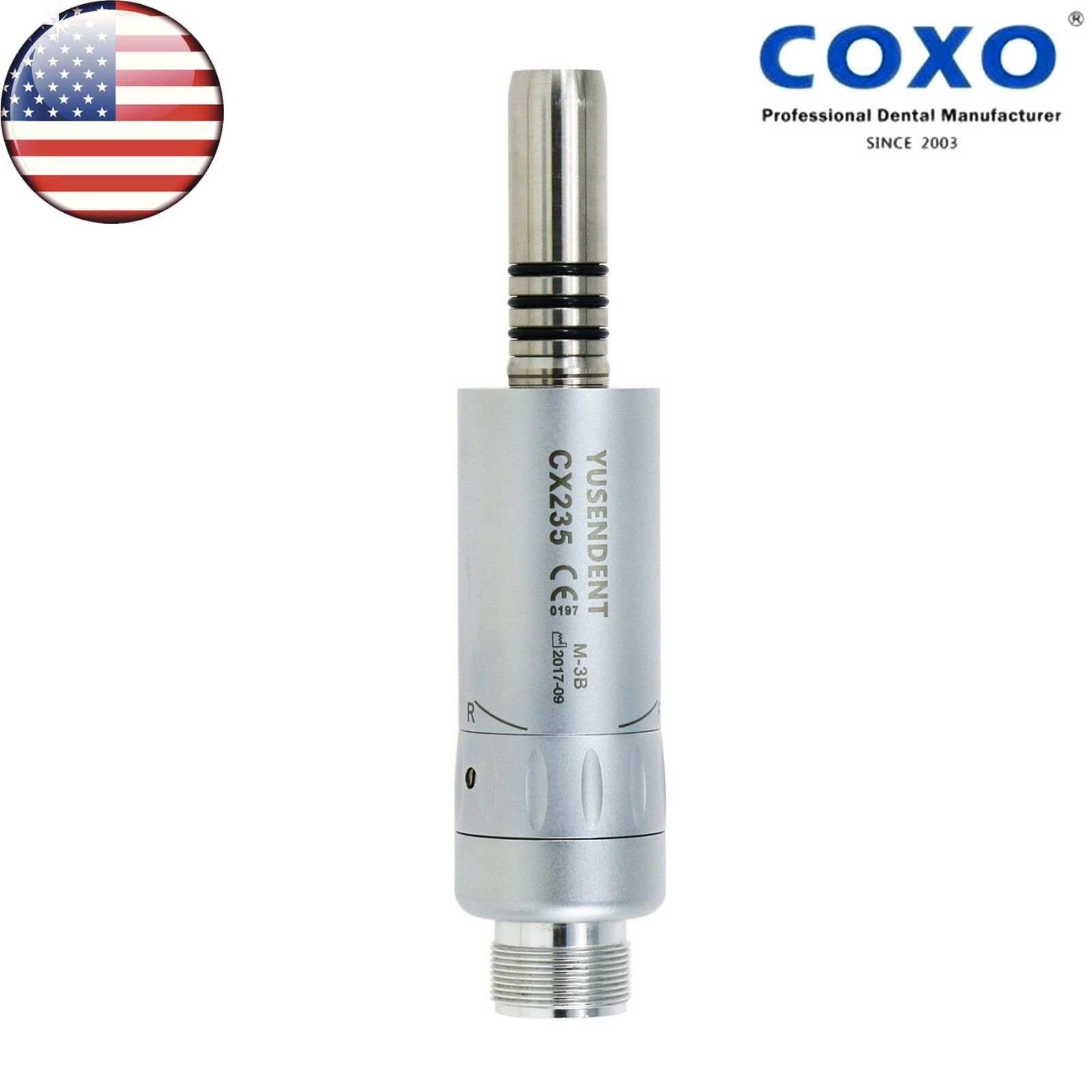 US COXO Dental Contra Angle Low Speed Straight Handpiece Air Motor 2/4Holes NSK
