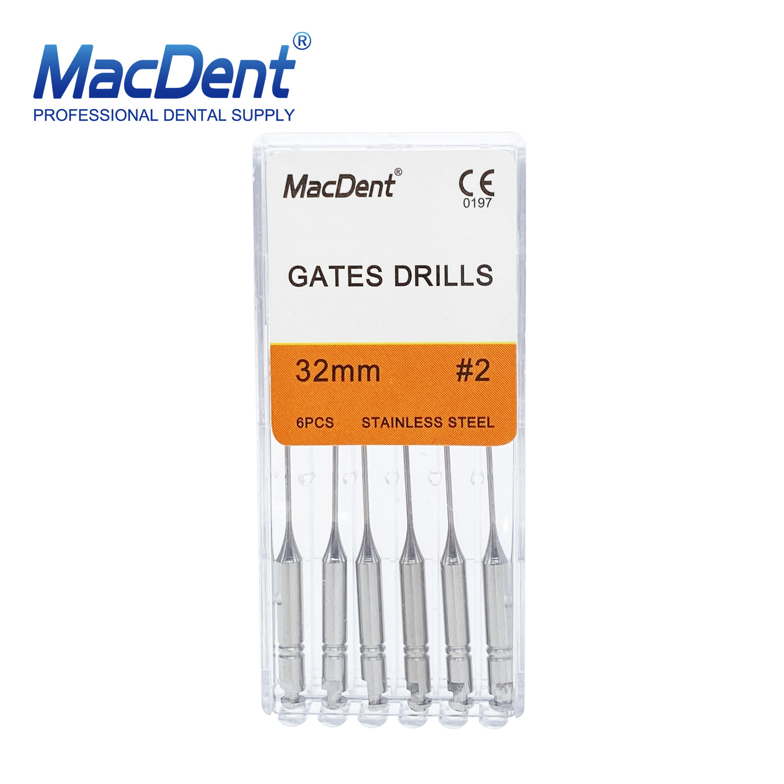 MacDent Dental Endodontic Peeso Reamers/Gates Drill Stainless Steel Engine Use