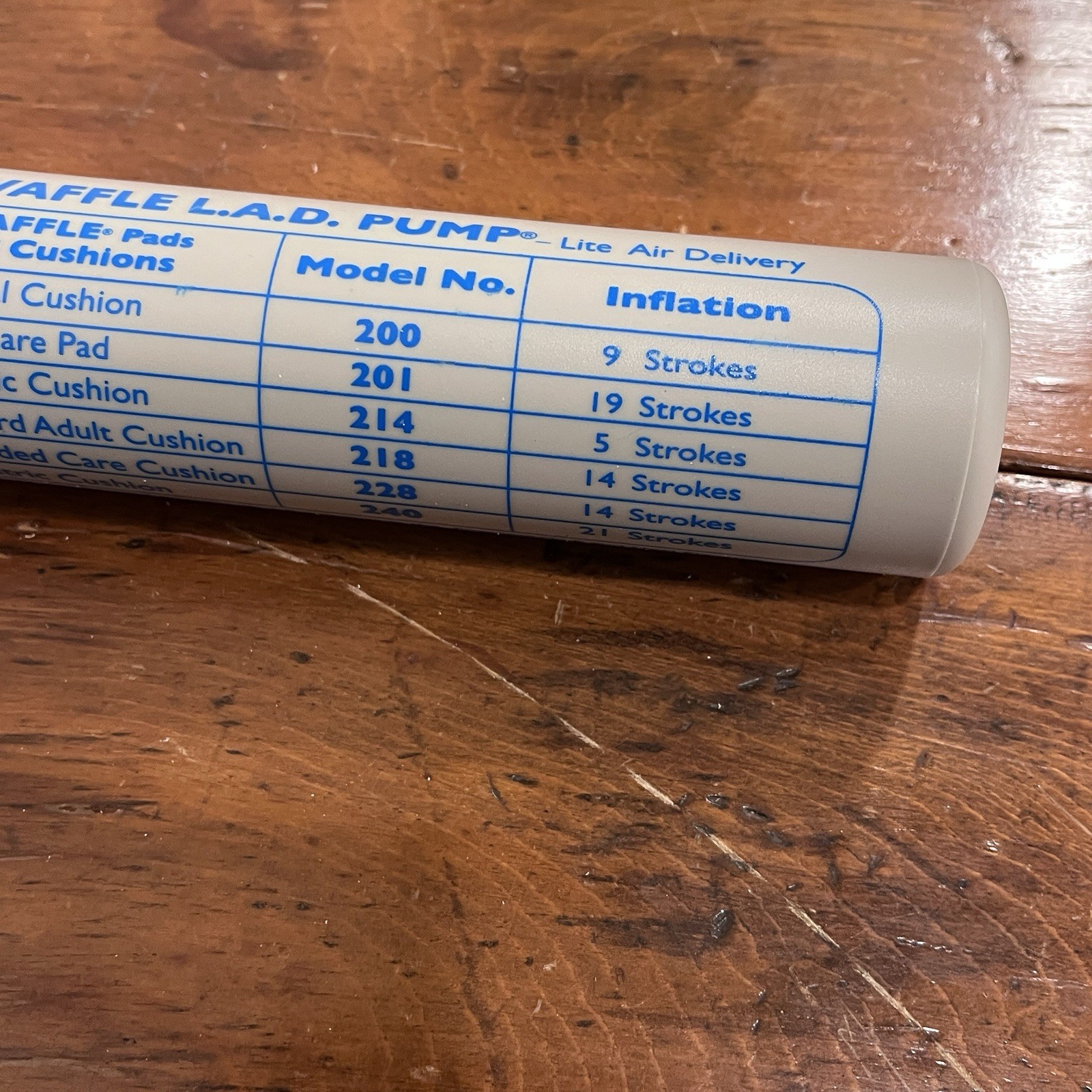EHOB WAFFLE 520LAD SNGL English Manual Air Pump for Medical Overlays Cushions