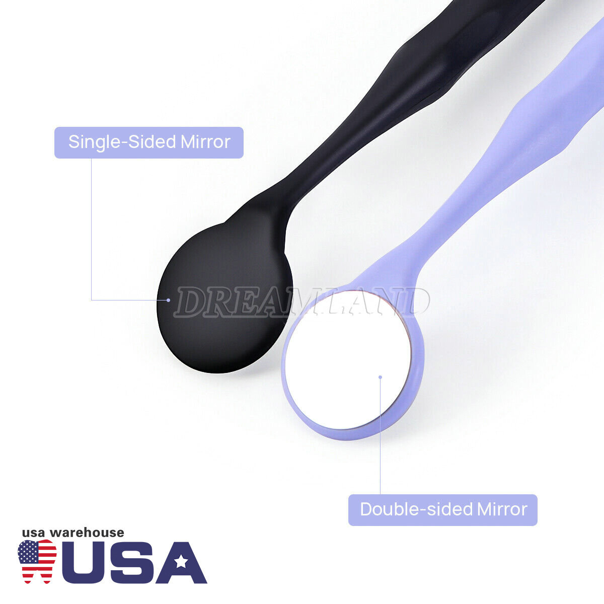 1-10 Pcs Dental Autoclavable PREMIUM Mouth Mirrors Front Surface 7 Colors