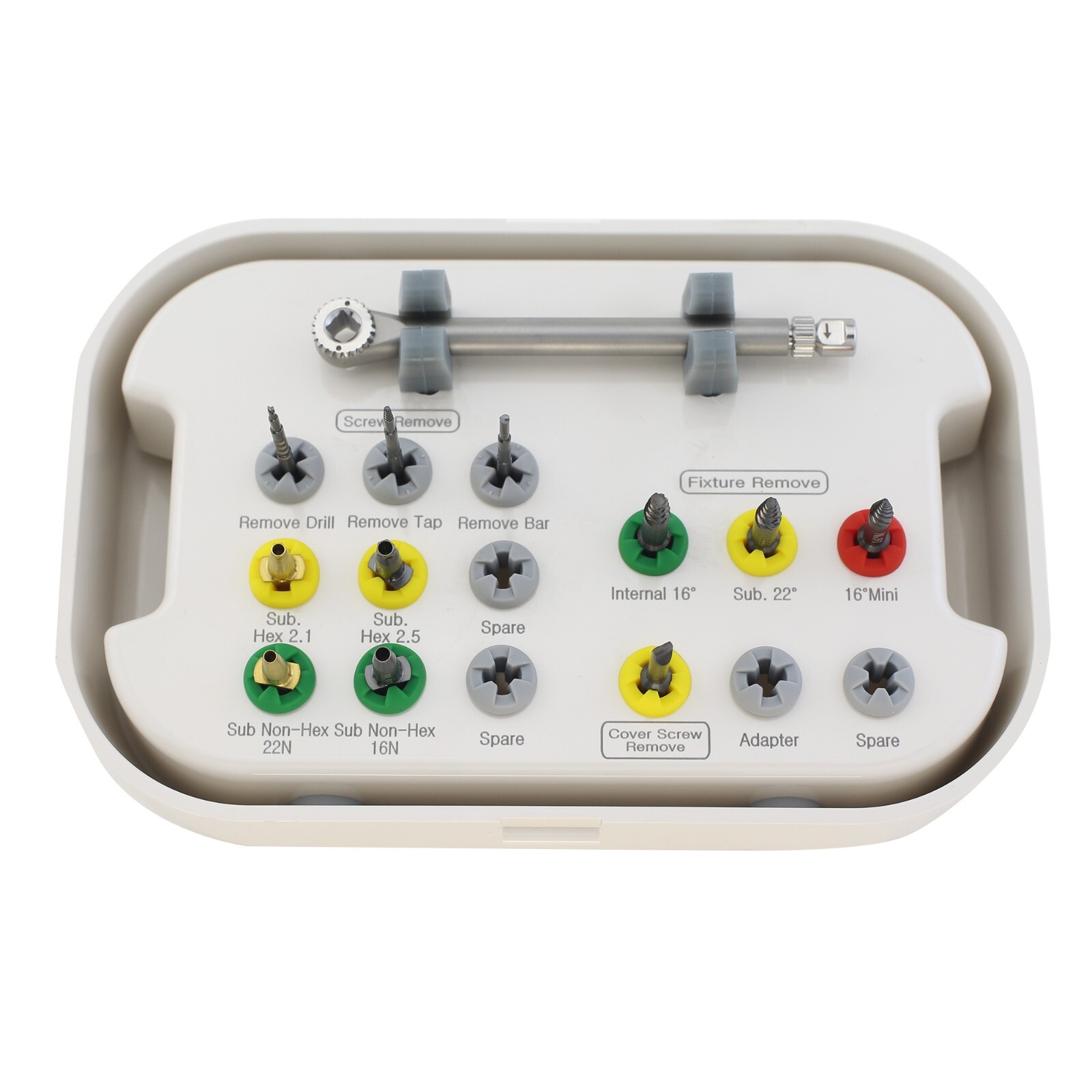 Implant Fixture & Fractured Screw Removal Kit Drill Guide Remover SOS