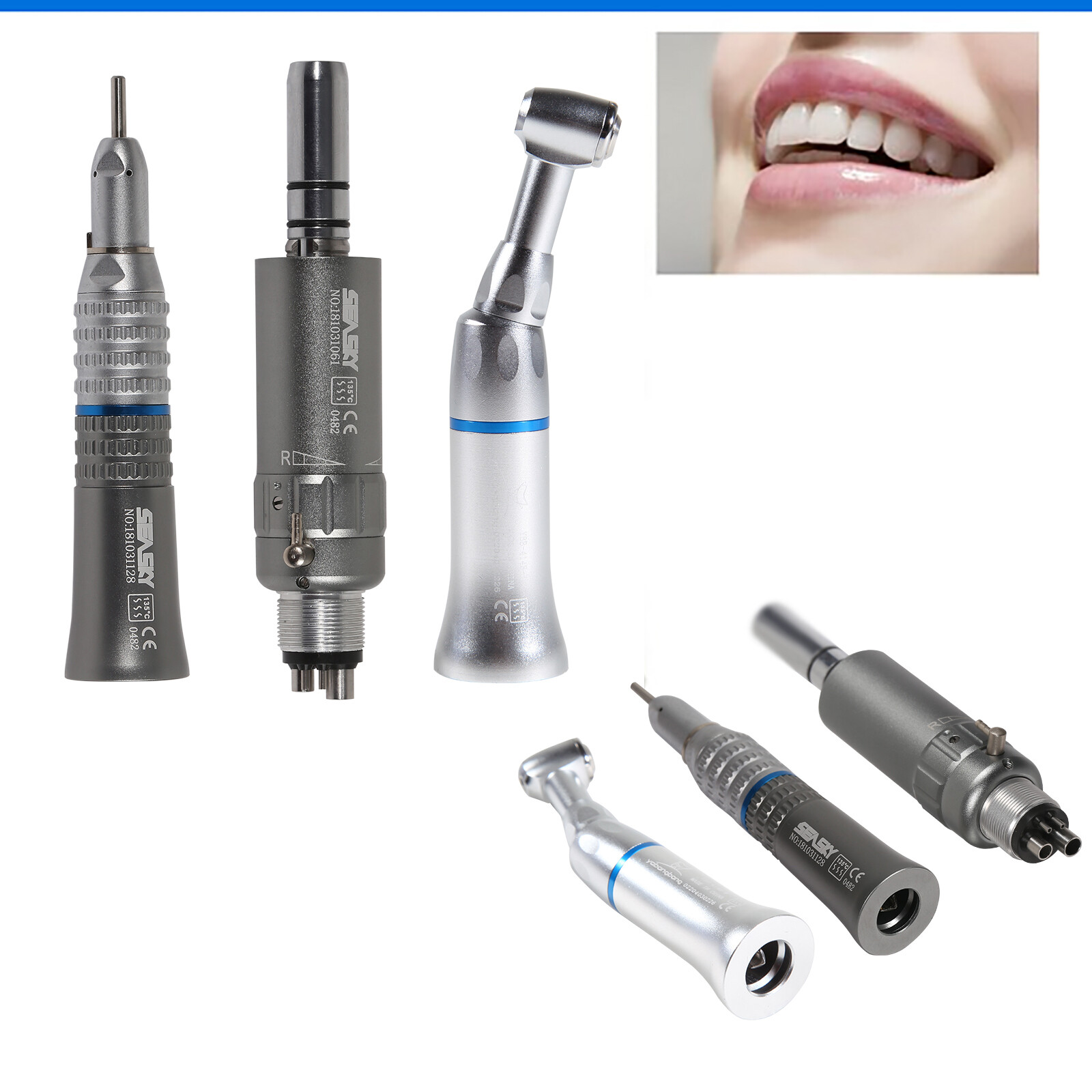 Low Speed E-type 4Hole Contr angle Air Motor Nosecone Fit NSK YAD4 Dental