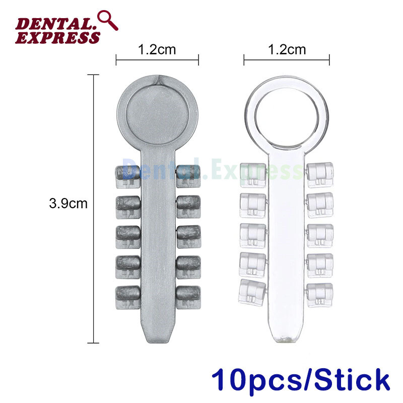 100 Dental Orthodontic Rotation Wedges Elastic Rotary Pads Rotating Torque Wedge