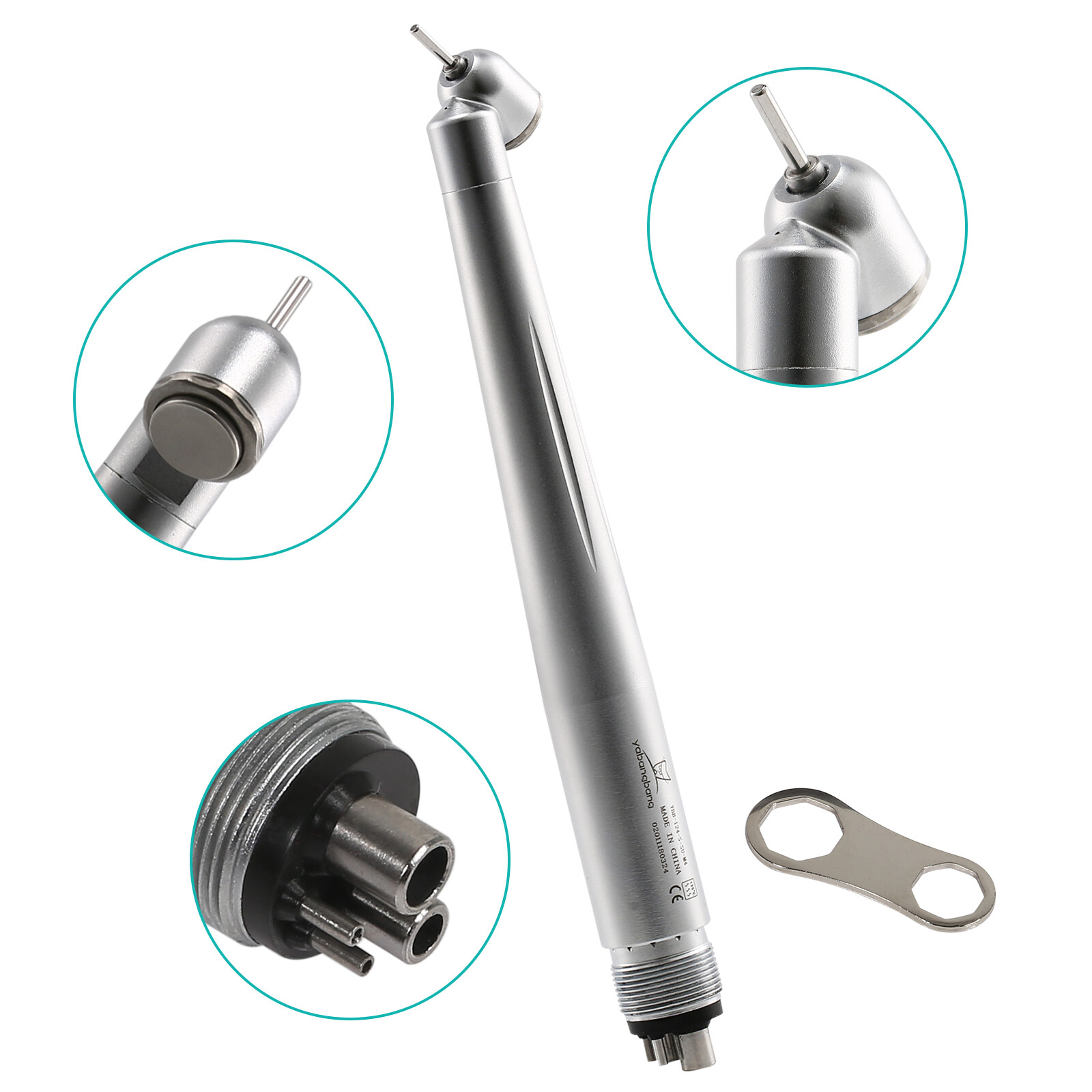 1-10 pcs Dental 45 Degree Surgical High Speed Handpiece Push Button 4Hole WCA4