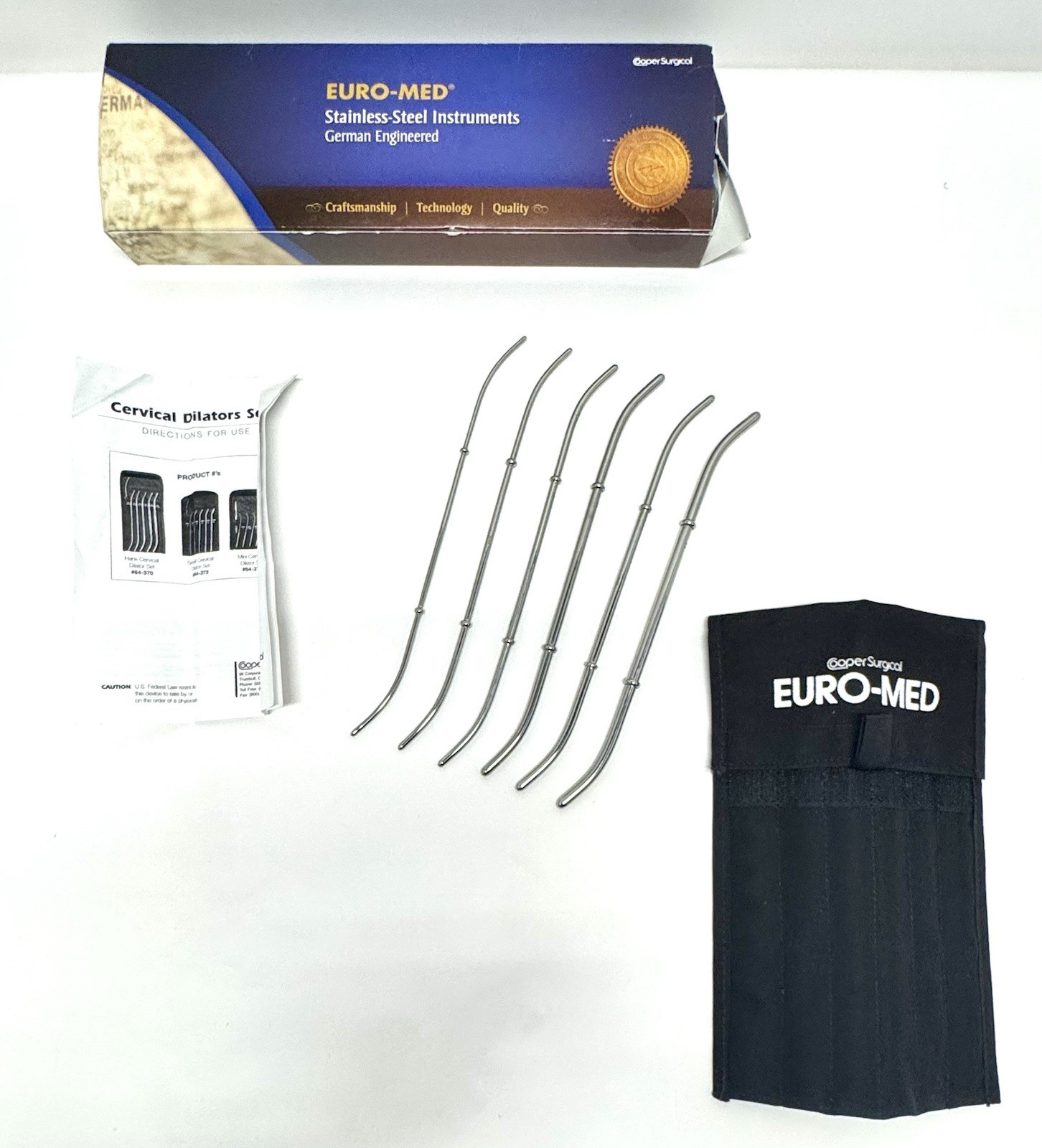 CooperSurgical Cervical Dilator Set-Hank (Set Of 6) REF 64-370 *New W/Open Box*