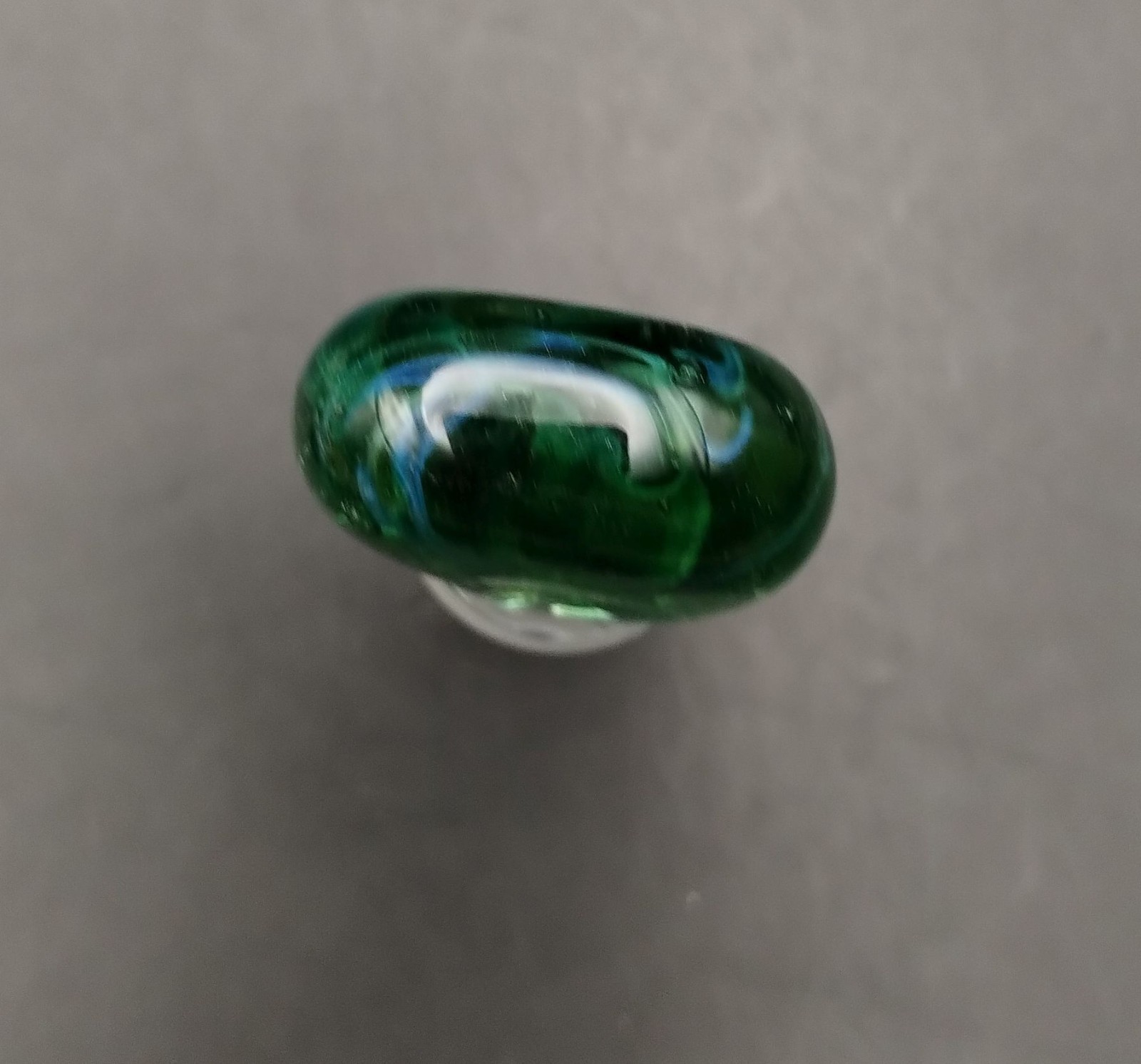 Multicolor Swirl 18mm Glass Male Ground Joint Stopper Cap