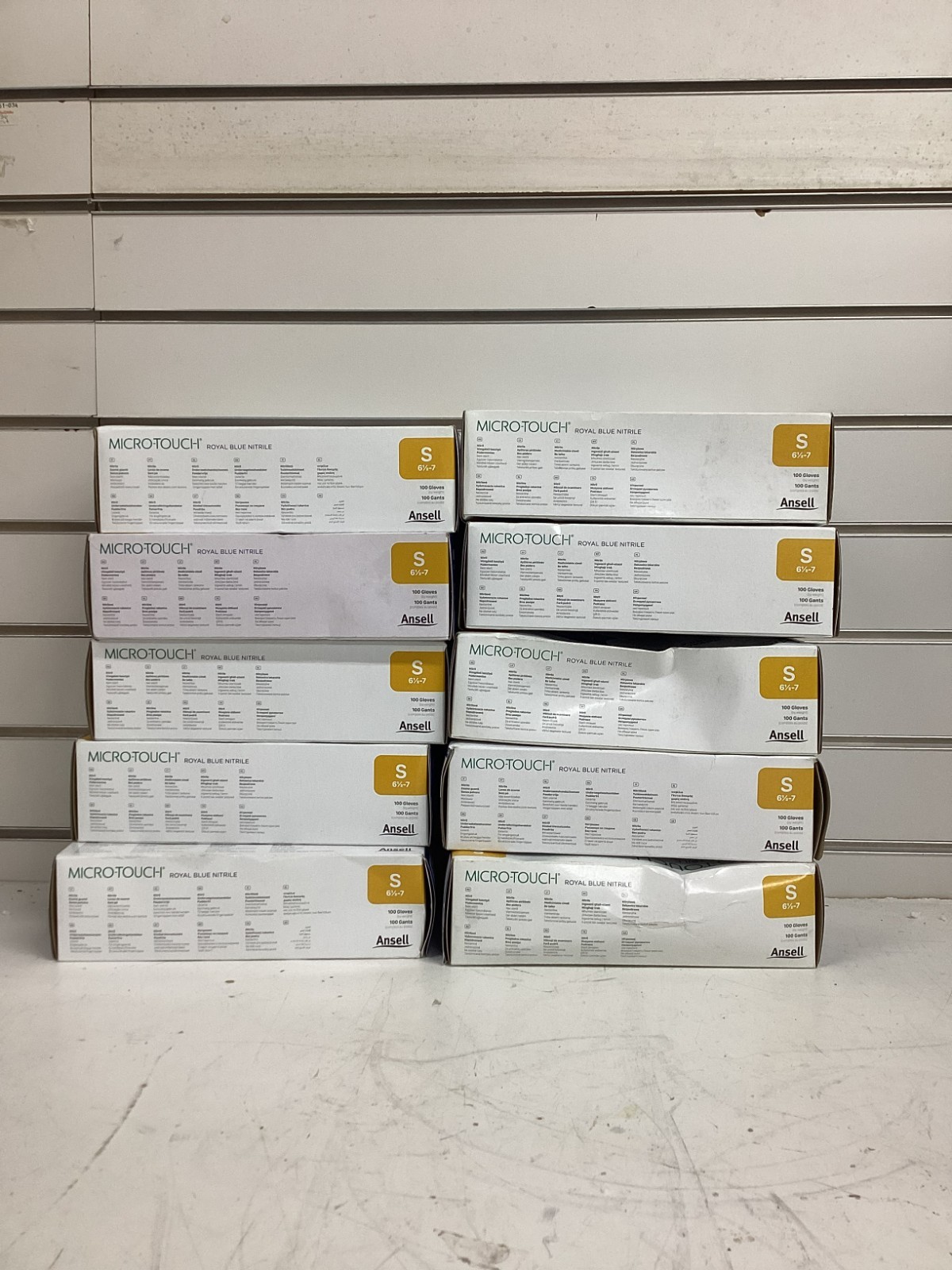 MICRO-TOUCH Disposable Gloves: S ( 7 ), 3 mil, Lot of 10 100PK Boxes Size Small