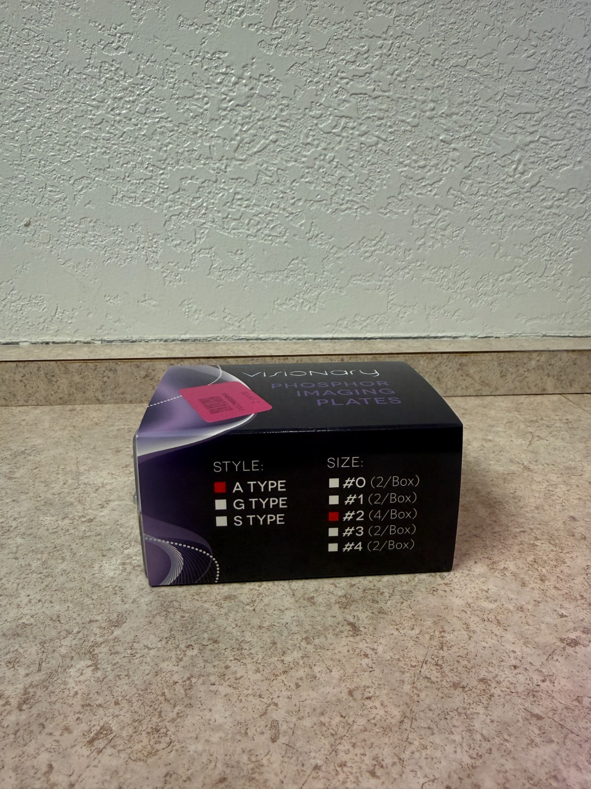 3D Dental Visionary Phosphor Imaging Plates, A Type, Size #2, 4/Box, New/Unused