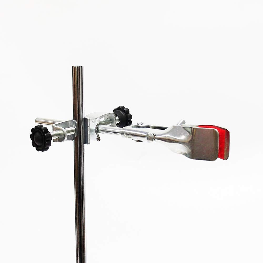 Corrosion-Resistant Retort Stand with Cork-Lined Burette Clamp – Lab Essential