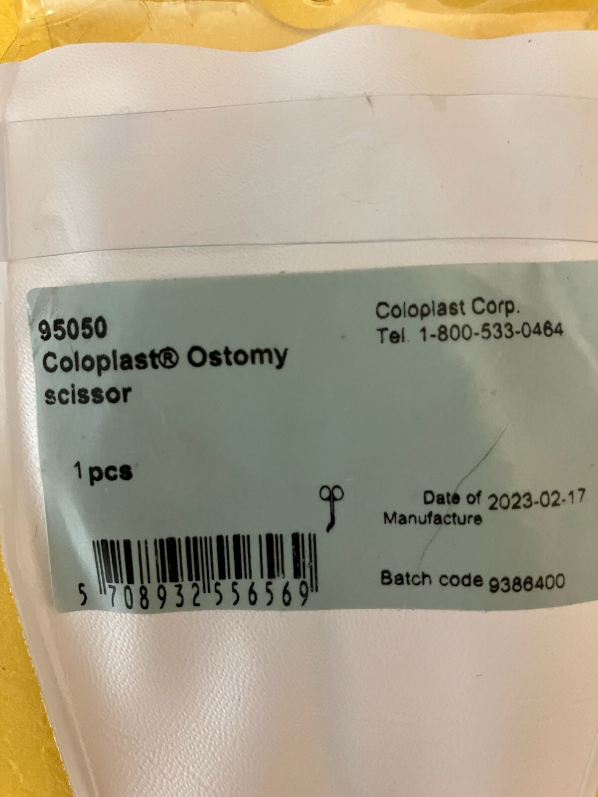 Coloplast Ostomy Scissors 95050 – 4″ Curved Stainless Steel Blade