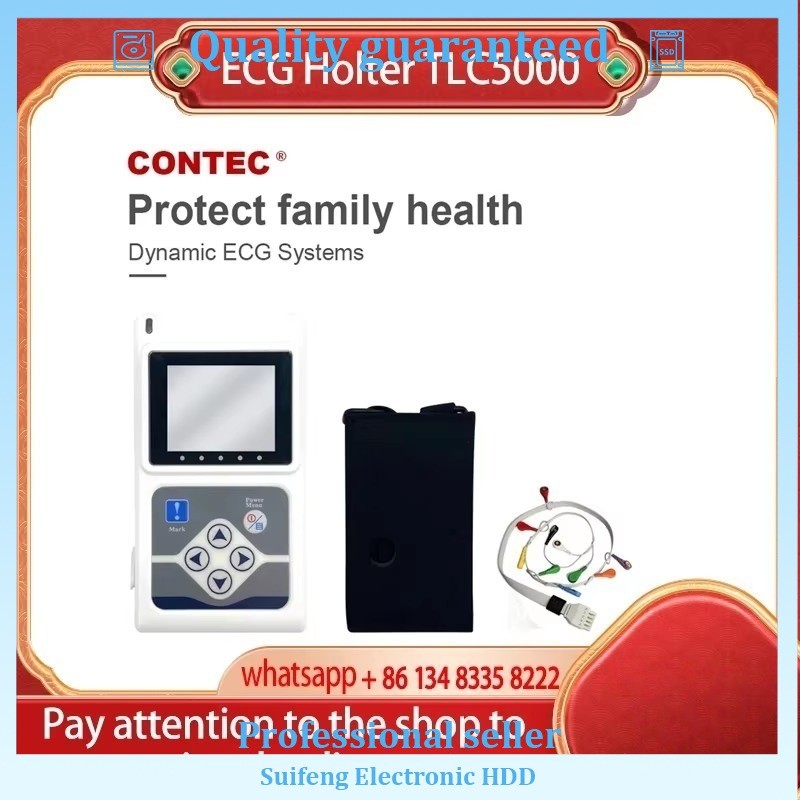 TLC5000 12 Channel ECG Holter 24 Hours Holter EKG Monitor Software New