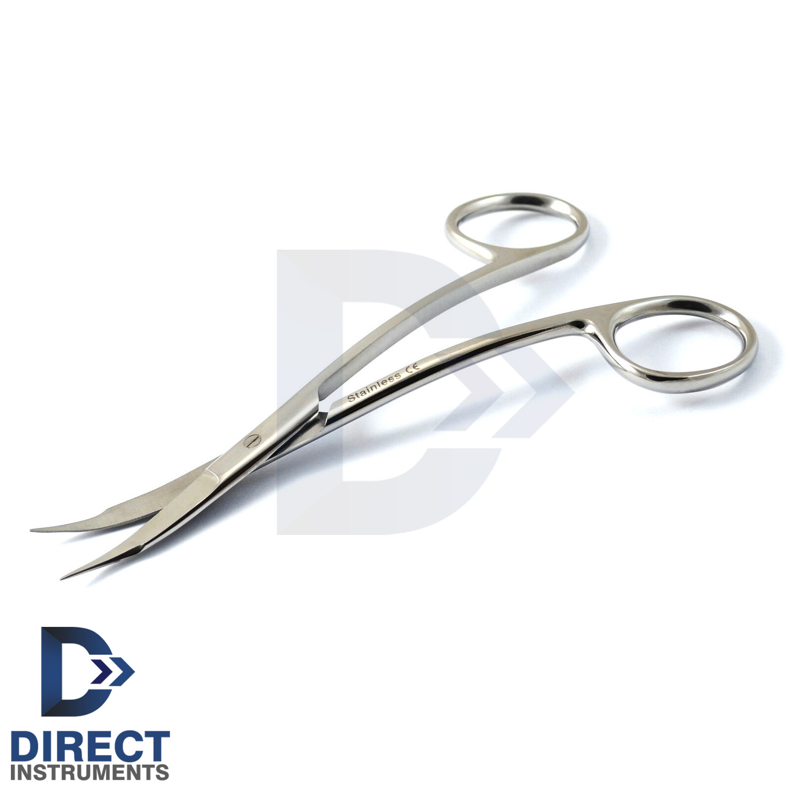10Pcs Goldman Fox Scissors Double Curved 13cm Surgical Super Cut Sharpness Blade