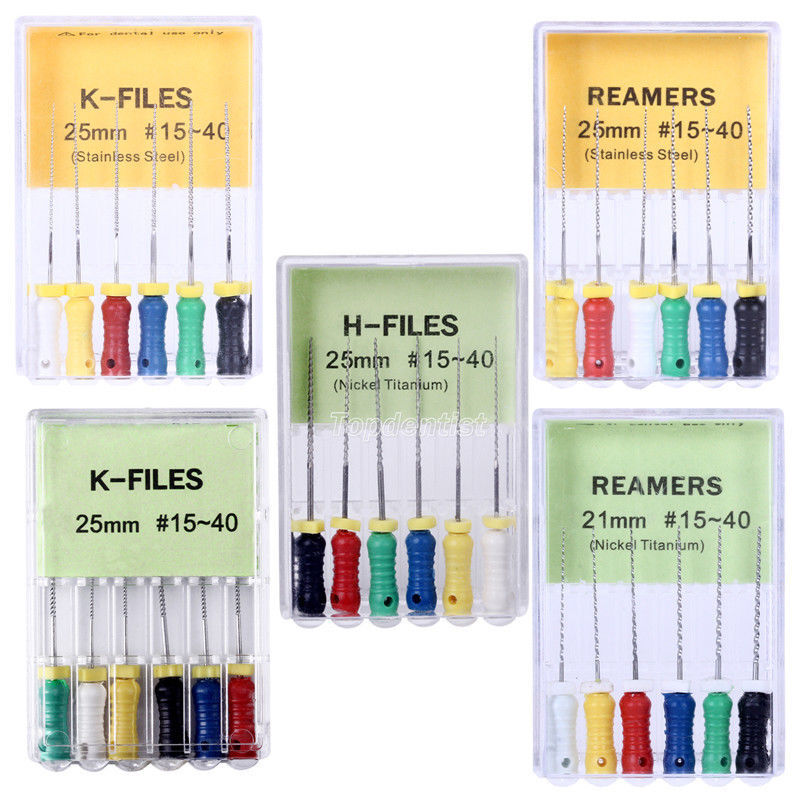 Dental Endo Stainless Steel Niti Root Canal REAMERS Hand Use H/K-File 21/25/31mm