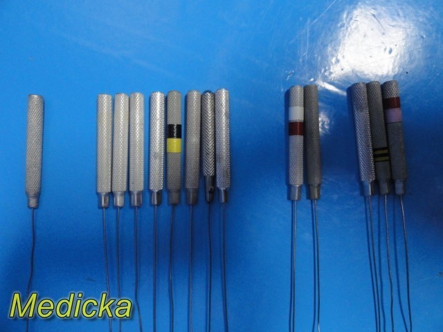 Lot of 14 Codman Garrett Dilators – 1mm / 1.5mm / 2mm / 2.5mm ~ 38481