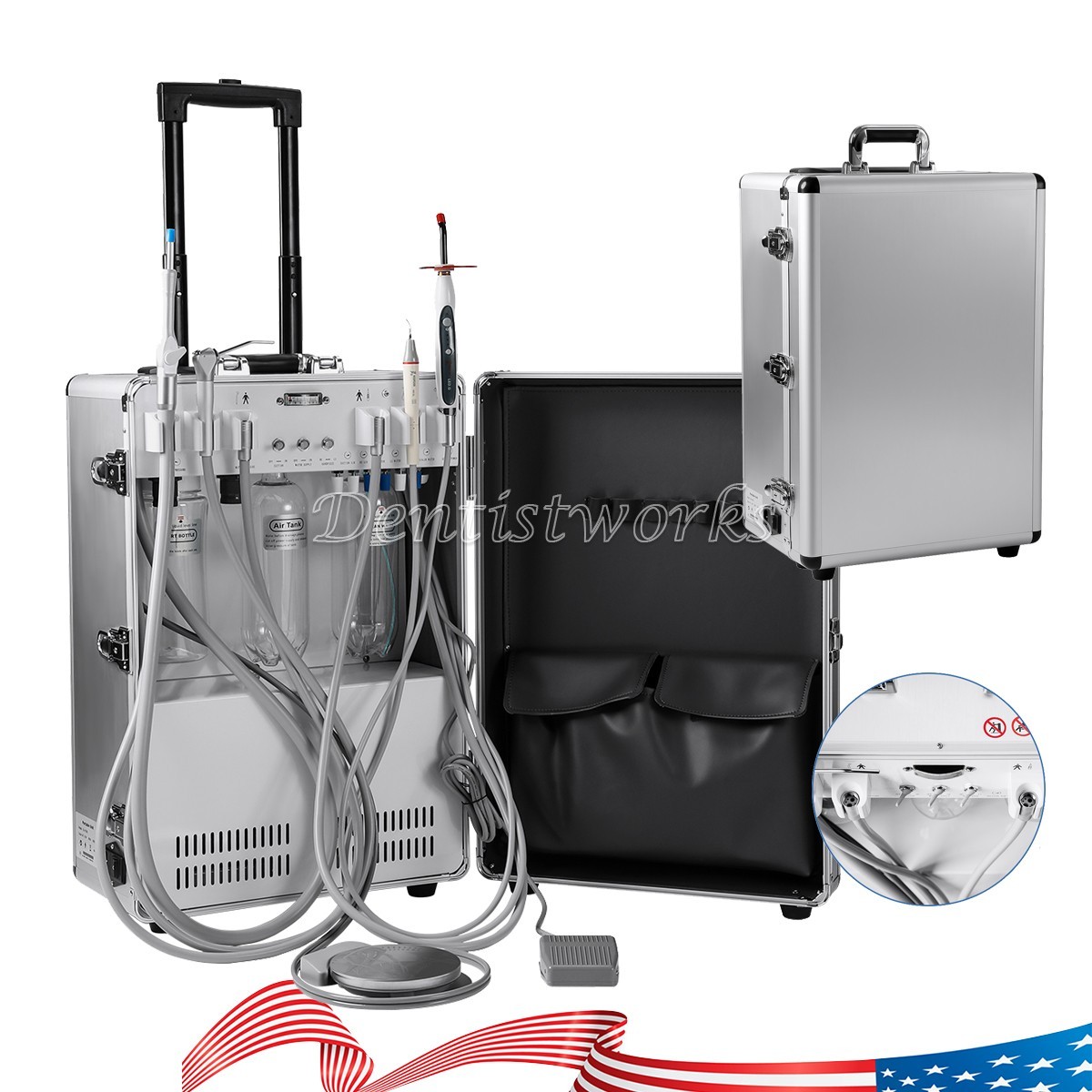 Dental Delivery Unit Air Compressor Curing Light Scaler Saliva Ejector Suction