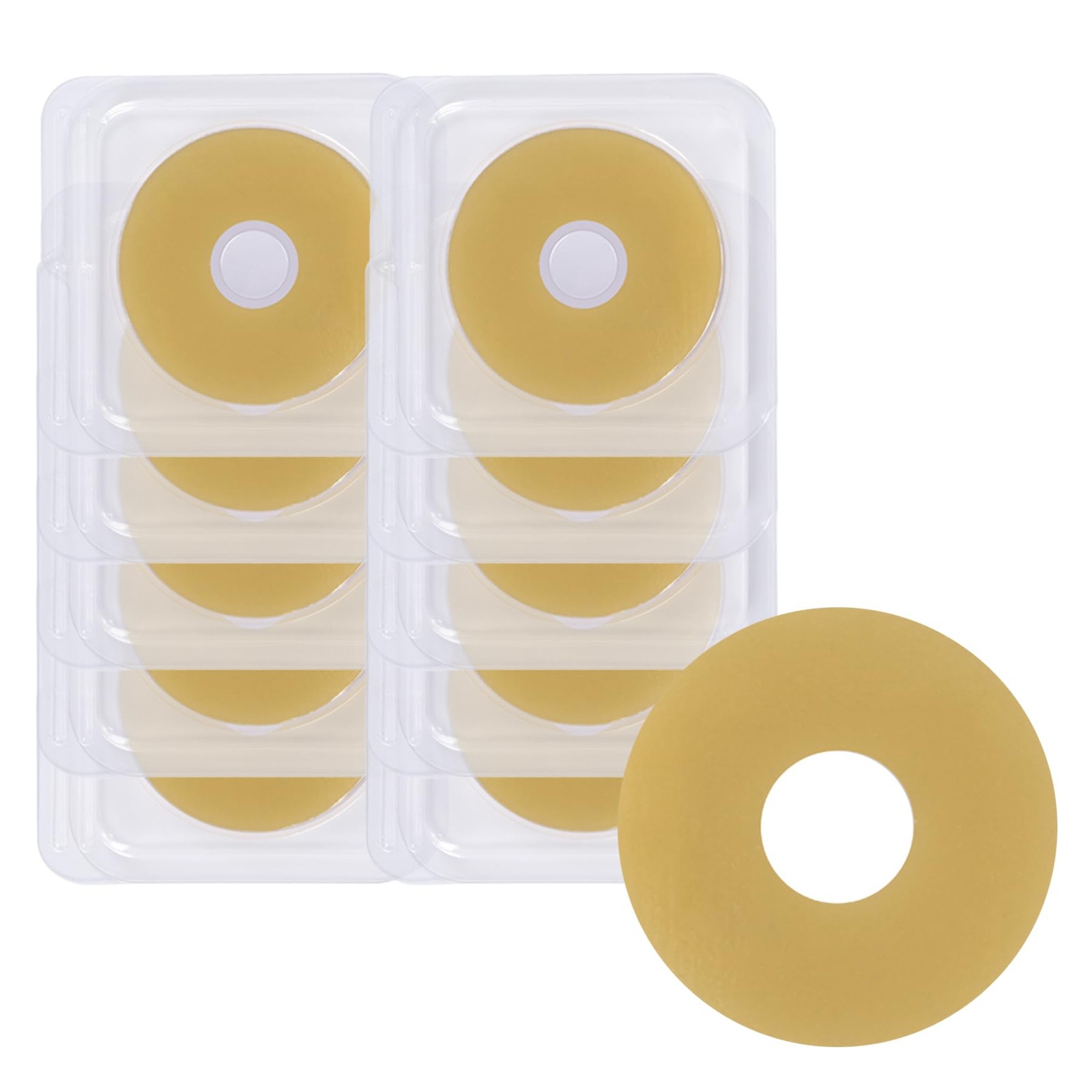 10Pcs 2mm Ostomy Barrier Rings, Moldable Hydrocolloid Skin…