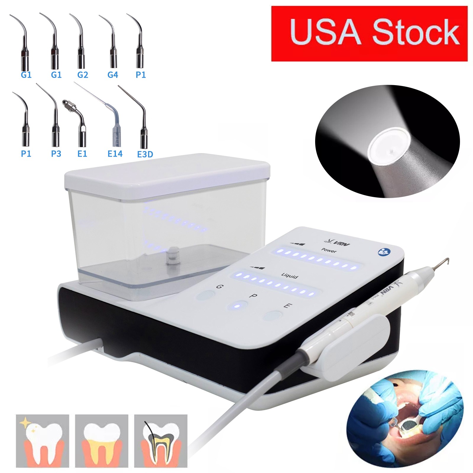 VRN Dent Ultrasonic Piezo Scaler / PH-1 LED Handpiece For SKYSEA/EMS