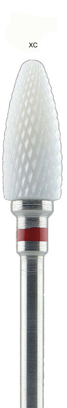 JSP® WHITE CERAMIC HEAD BUR , 6mm diameter CROSS CUT XCoarse(bs6320)